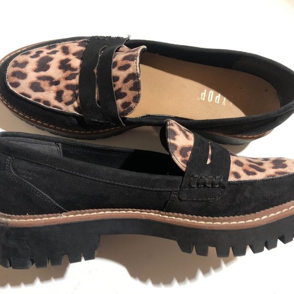 Jellypop Shoes - Jellypop Cheetah Print Paris Lug Loafers